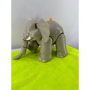 Fisher-Price Little People Gray Elephant Toy with Yellow Mouse Ride On